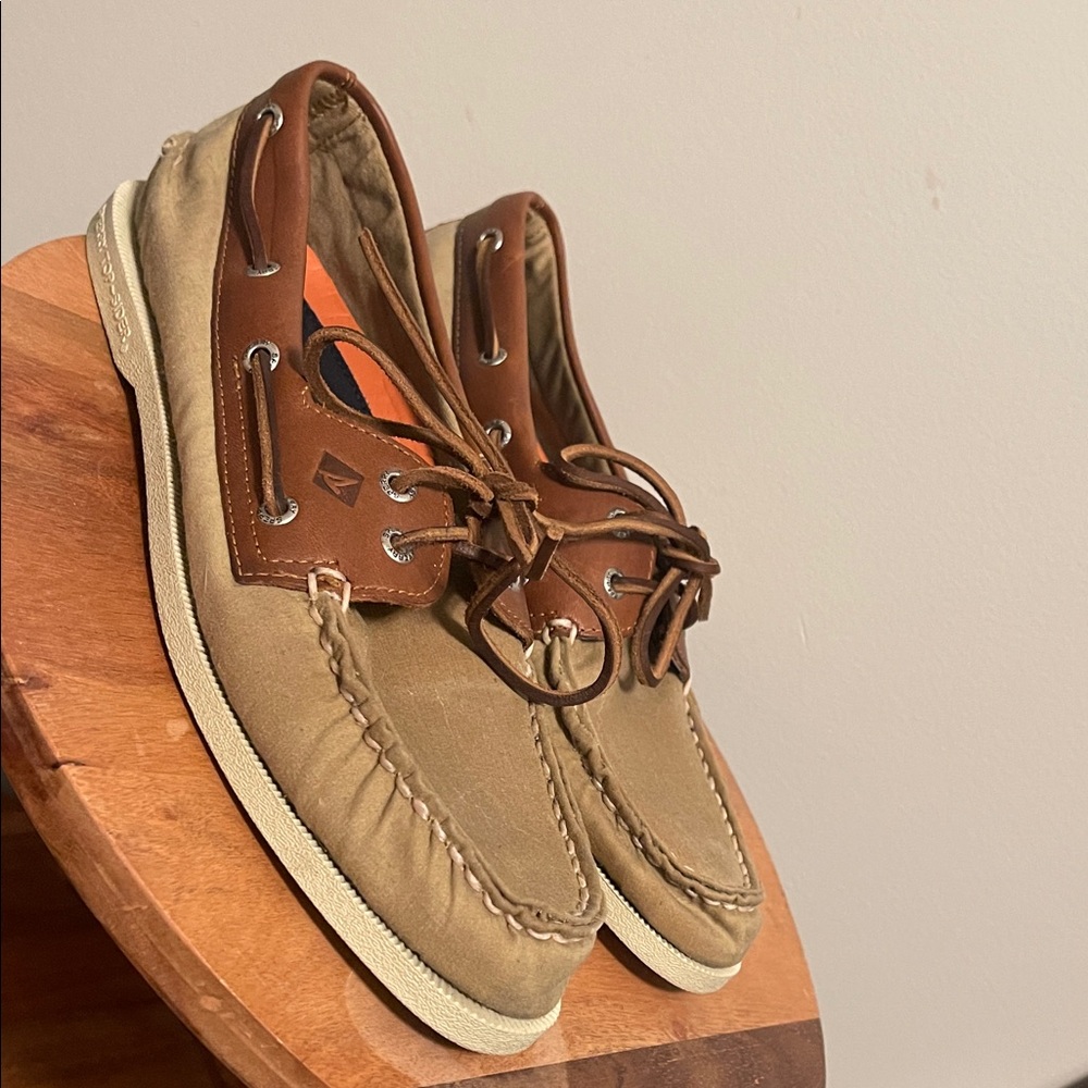Sperry Men's Brown and Tan Boat Shoes